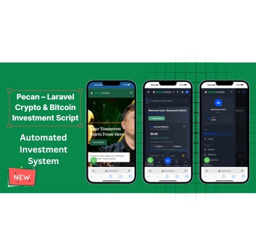 Pecan – Laravel Crypto & Bitcoin Investment Script
