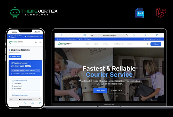 Themevotex – Courier, Cargo & Shipment Tracking Script
