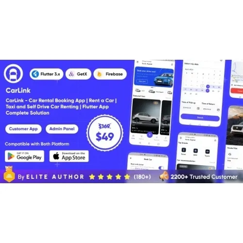CarLink – Car Rental Booking App | Rent a Car | Taxi and Self Drive Car Renting | Complete Solution