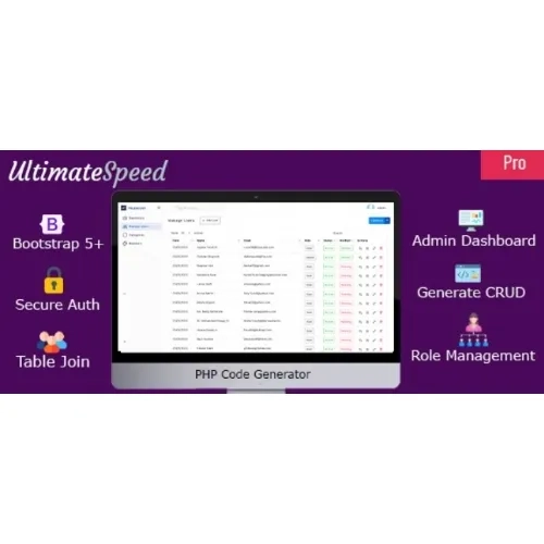 UltimateSpeed PHP Code Generator Pro